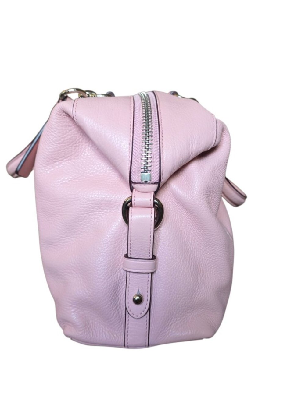 Coach Lenox Satchel Blush Pink Pebble Leather Crossbody Bag F59325 NWT - Picture 6 of 16